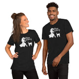 Feline Witchy Lightweight Unisex Tee (dark colors)