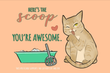 Templeton Here's the Scoop Postcard with Stamp