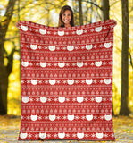 Meowy Catmas Throw Blanket