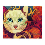 *Express* Blue Eyes Cat Blanket