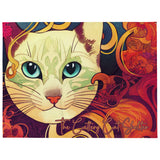 *Express* Blue Eyes Cat Blanket