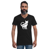 Feline Feral Unisex Short Sleeve V-Neck T-Shirt