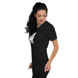 Feline Feral Unisex Short Sleeve V-Neck T-Shirt