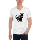 Feline Feral Unisex Short Sleeve V-Neck T-Shirt