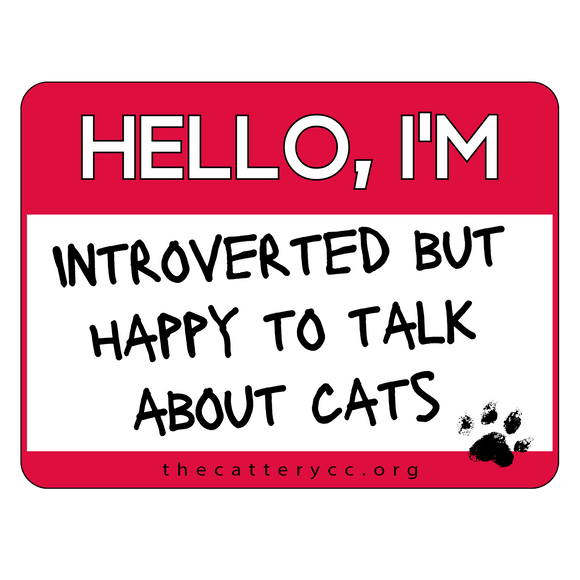 Introverted Cat Sticker