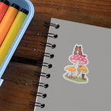 Kitty Mushroom Sticker
