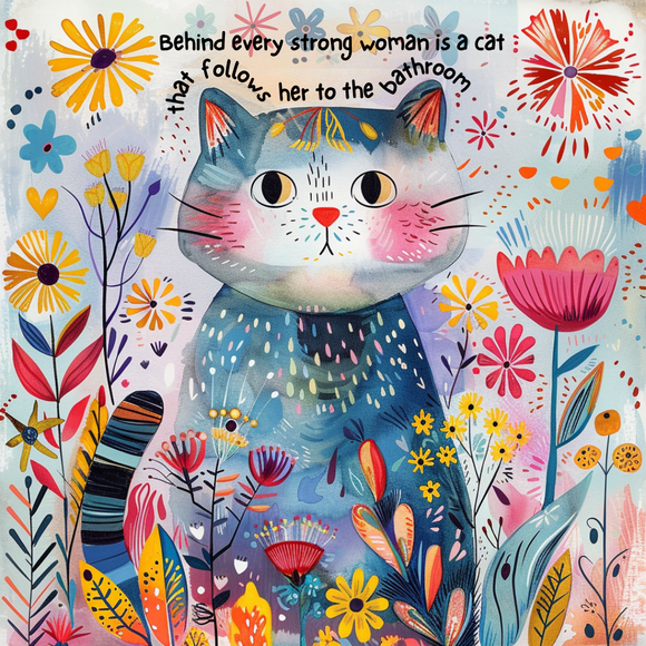 Bathroom Cat Sticker – 3