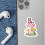 Kitty Mushroom Sticker