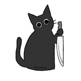 Scary Cat Sticker
