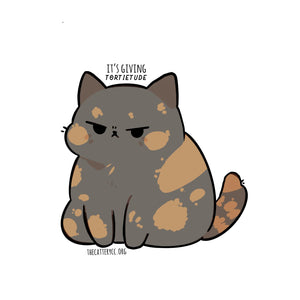Tortietude Cat Sticker