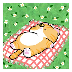 Cat Nap – Orange Cat 3" Vinyl Sticker