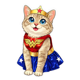 Super Hero Cecily Vinyl Sticker (3" x 2")