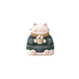 Cozy Winter Cat Vinyl Sticker – 1.69" x 2"