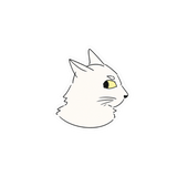 Side Eye Cat Sticker- 1.83" x 2"