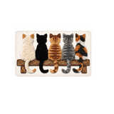 Cats on a Bench Vinyl Sticker 3" x 1.85"
