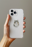 Watercolor Calico Cat Vinyl Sticker –1.58" x 2"