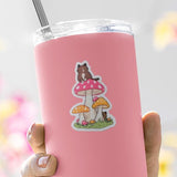 Kitty Mushroom Sticker
