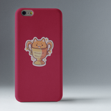 Orange Cat Brain Cell Sticker