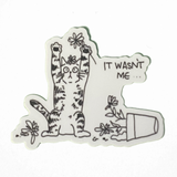It Wasn't Me... Cat Sticker
