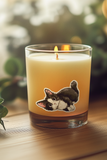 Cute Tuxedo Kitten Vinyl Sticker 3" x 2.15"