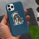 No Black Cat Sticker
