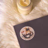 Cozy Vibes Only Cat Vinyl Sticker