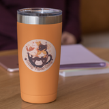 Cozy Vibes Only Cat Vinyl Sticker