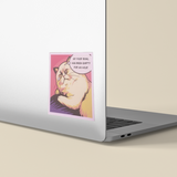 Hungry Cat Food Bowl Sticker