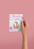 Kitty Yarn Thank You Card