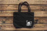 Black Cat Skull Sticker- 2.74" x 3"