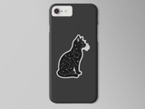 Celestial Black Cat Vinyl Sticker- 2.29" x 3"