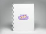 Cozy Cat Lounge Sticker – 3" x 1.72"