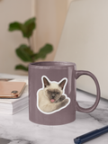 Sassy Siamese Cat Sticker- 2.71" x 3"