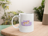 Cozy Cat Lounge Sticker – 3" x 1.72"