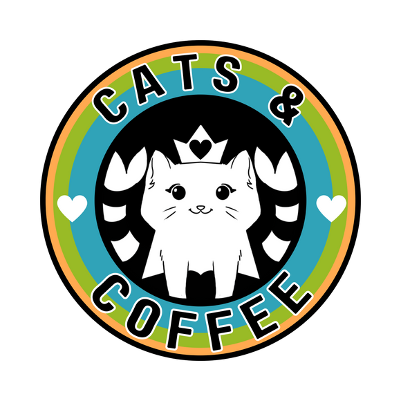 Cats & Coffee Sticker