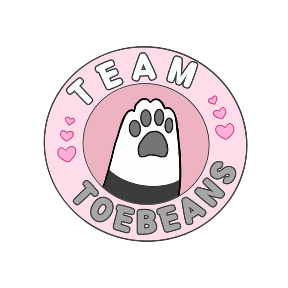 Team Toe Beans Sticker