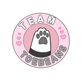 Team Toe Beans Sticker