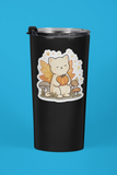 Fall Fairy Cat Vinyl Sticker – 2.85" x 3"
