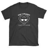 Pawsitive Cattitude Shirt (dark colors)