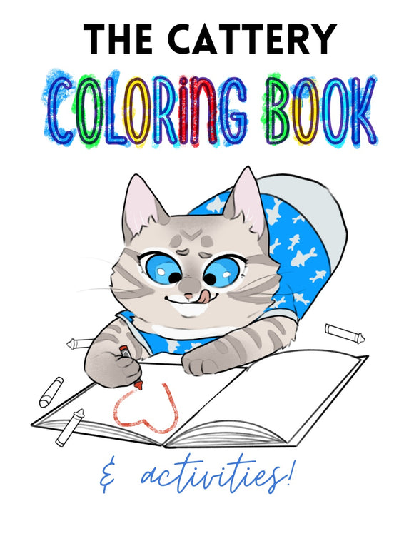 Cattery Coloring & Activity Book